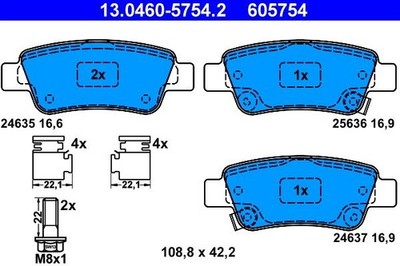 Brake Pad Set For Honda CR-V 01-07 43022-SWW-G02
