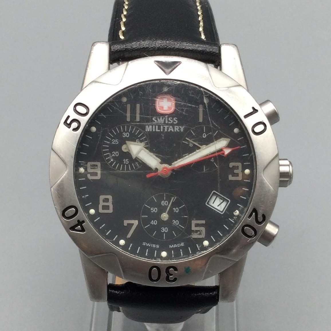 Swiss Military Commando Chronograph Mens Watch 39mm Date S37-0708