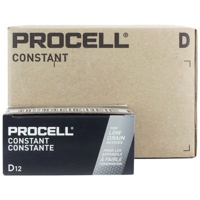 Duracell Procell PC1300 (72PK) D-cell 1.5V Alkaline Button Top Battery Pack