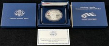 U.S. Mint 2009 Abraham Lincoln Commemorative PROOF Silver Dollar, OGP
