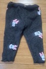 Zara Baby Leggings Black Minnie Mouse Hearts 6-9 Months Elastic Waist — photo 1