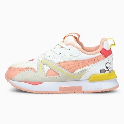 PUMA x PEANUTS Little Girls Toddler Kids Mirage Mox Pink Sneakers Shoes. US 4 C.