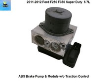 BC342C346AH 11 12 Ford F250 ABS Anti-lock Brake Pump Control Module w/o RSC Trac