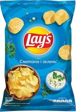 Lays Kartoffelchips mit dem Geschmack von Sau...