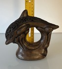 Hand Made Trompe L’oeil Ceramic Dolphin, Looks Like It Is Carved Out Of Wood — photo 9