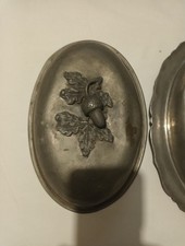 Centro Tavola Peltro Punzonato