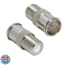 Coax Quick Connect, 2 Pack Ullnosoo F Type Male to Female Push on Connector A