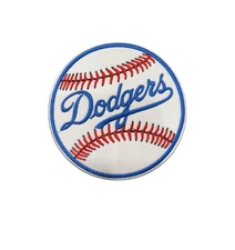 Los Angeles Dodgers Baseball Patch, Iron On/Sew On