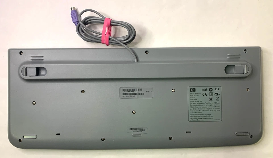 Genuine HP Media Center PC PS/2 Keyboard Model 5187 P/N: 5187-7583 - Image 4 of 4