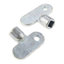 2pc Exhaust Valve Key Zinc Alloy 30 23mm Silver Square Socket Household Hareware