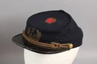 Antique Sons of Veterans Civil War Red Keystone Pennsylvania Kepi Hat & Buttons