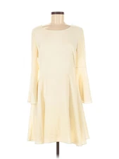 H By Halston Women Ivory Casual Dress 6