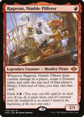 MTG Magic the Gathering Ragavan, Nimble Pilferer (138/767) Modern Horizons 2 LP