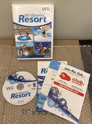 New ListingWii Sports Resort (Nintendo Wii, 2009) CIB Complete With Manual 12 Sports!
