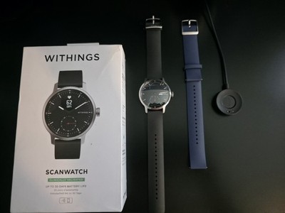 Withings Scanwatch 42mm Hybrid Smartwatch Heart Rate, Fitness, Sleep Tracker
