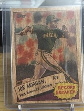 2025 Topps shoebox Treasures /5 Wood Stock Joe Morgan A’s By Andy Friedman