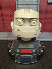 Vintage Untested  Mr. Clock Radio Talking Robotic Alarm Clocks Am/fm