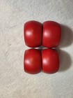 Set of 4 Green Placemats, 18" W x 13" T, 100% Polyester, Red Rings & Napkins — photo 7