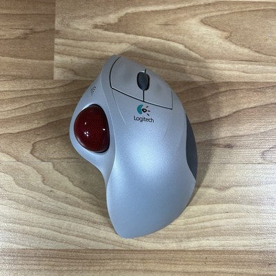 Logitech T-RA18 Cordless Trackman Wheel Trackball Mouse With No Receiver Working