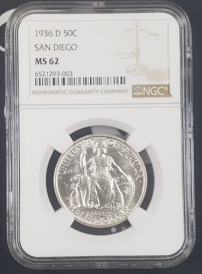 NGC MS62 1936-D US San Diego Commemorative - NGC Graded! Fantastic Eye Appeal! - Image 2 of 4