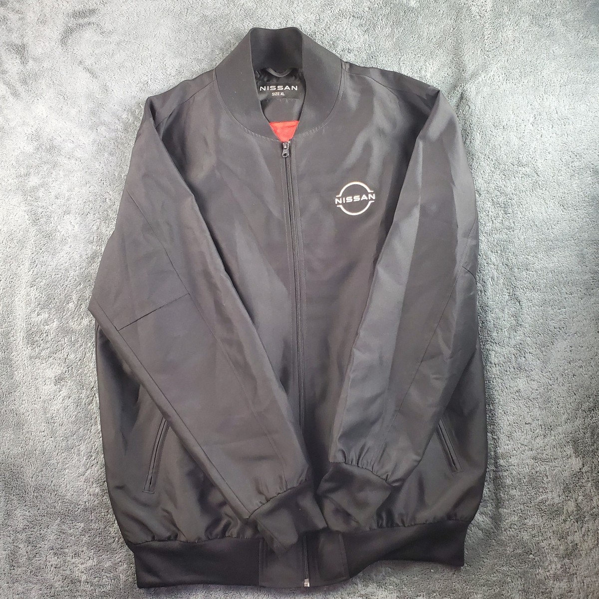 Nissan Jacket Mens XL Black Smyrna Pride Full Zip Bomber Lined