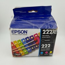 READ EPSON 222XL Ink High-Capacity Black  Color Cartridge Combo Pack