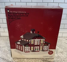 St Nicholas Square Village Country Barn Dance 2004  Illuminated w/ Light & Box