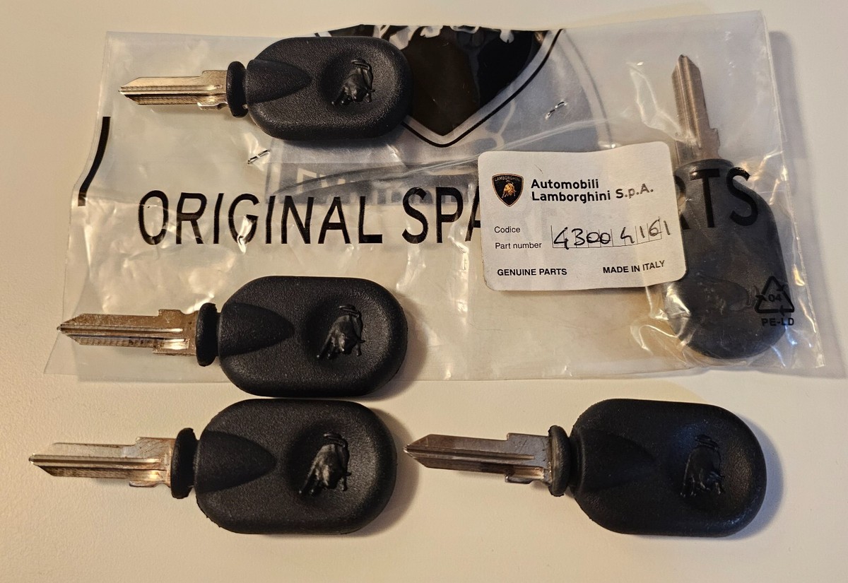 ランボルギーニ ディアブロ 純正キー Lamborghini Diablo & early Murcielago OEM key blank NOS NLA