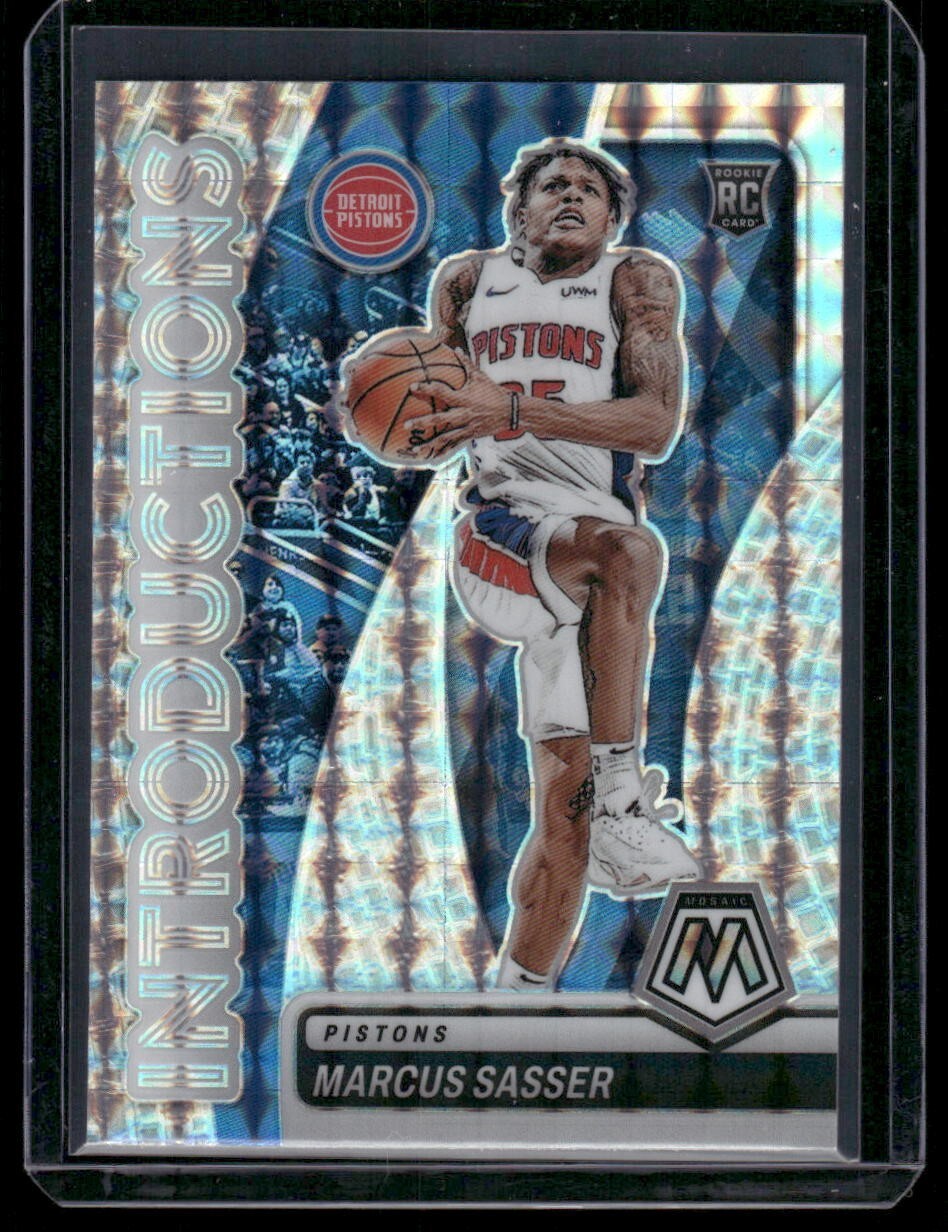 2023-24 Panini Mosaic Marcus Sasser #4 - Rookie Introductions Mosaic Prizm