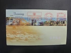 AUSTRALIA 1998 FARMING SET 5 STAMPS FDC- AUSTRALIAN WHEAT BOARD FRANKING