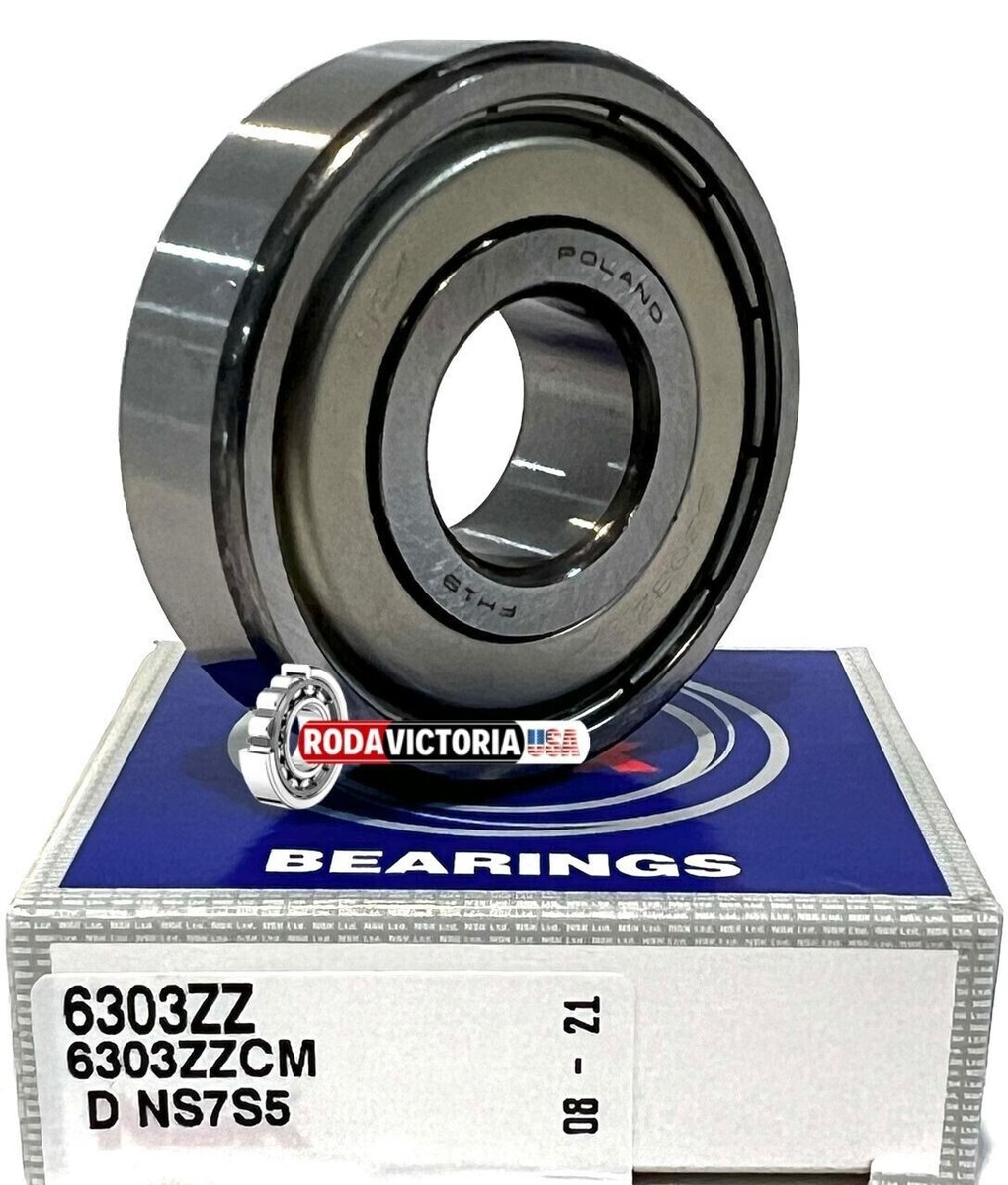 NSK 6303 ZZ CM DEEP GROOVE BALL BEARING, METAL SHIELDED 17x47x14mm