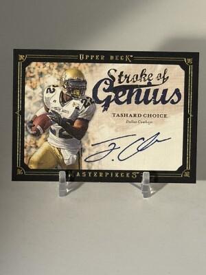 Tashard Choice 2008 UD Masterpieces Stroke Of Genius Autographs #SOG86  RC A538