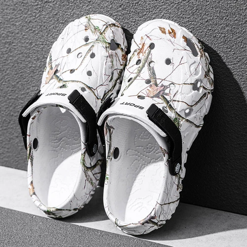 Garden clogs new men's eyelet sandals casual beach slippers swimming non-slip - Bild 19 von 35