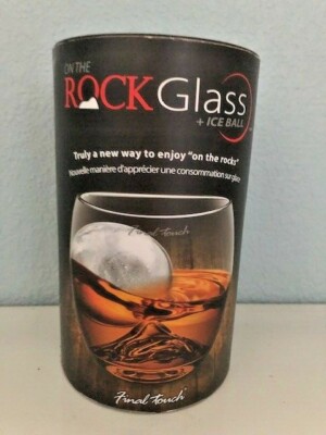 On the Rock Glass and Ice Ball by Final Touch Brand New in Original Packaging