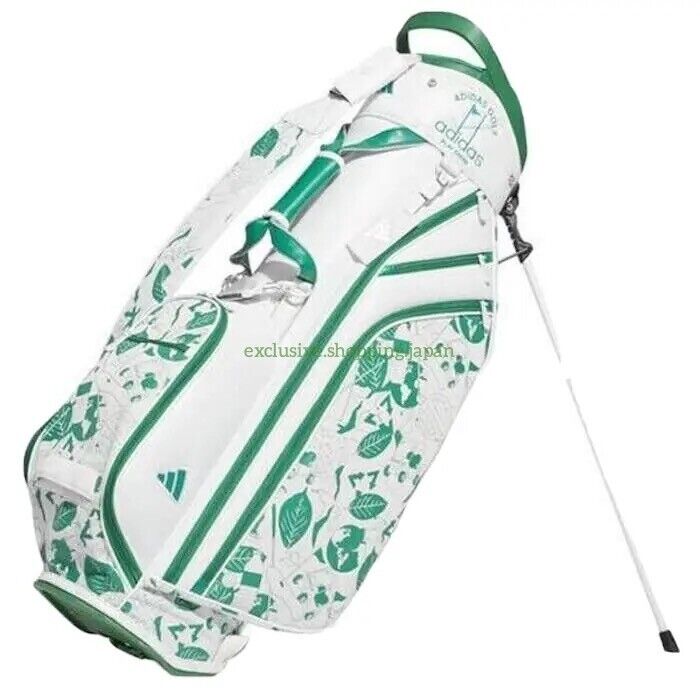 Adidas Golf Carry Stand Bag Play Green Graphic 8.5x47inch White / Green 2023 New