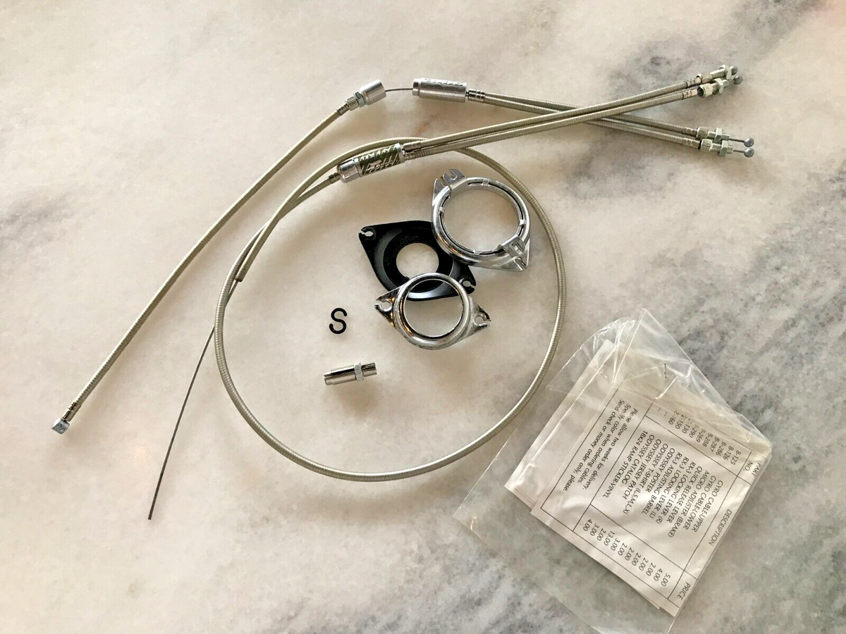 NOS Odyssey Gen 1 Gyro Detangler Cables Set Chrome Old School BMX
