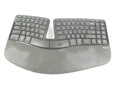 Microsoft 1559 Sculpt Ergonomic Keyboard No USB Dongle Receiver Black WORKS D333