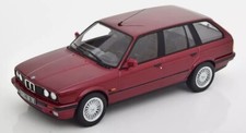 Norev 1991 BMW 325i E30 Touring Dark Red in 1/18
