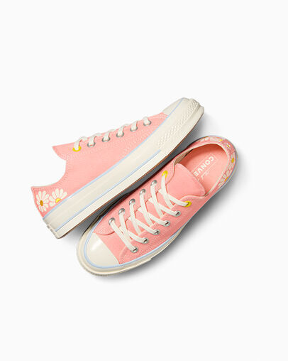 NEW Converse Chuck Taylor 70 All Star Low Floral Daisy Pink Womens