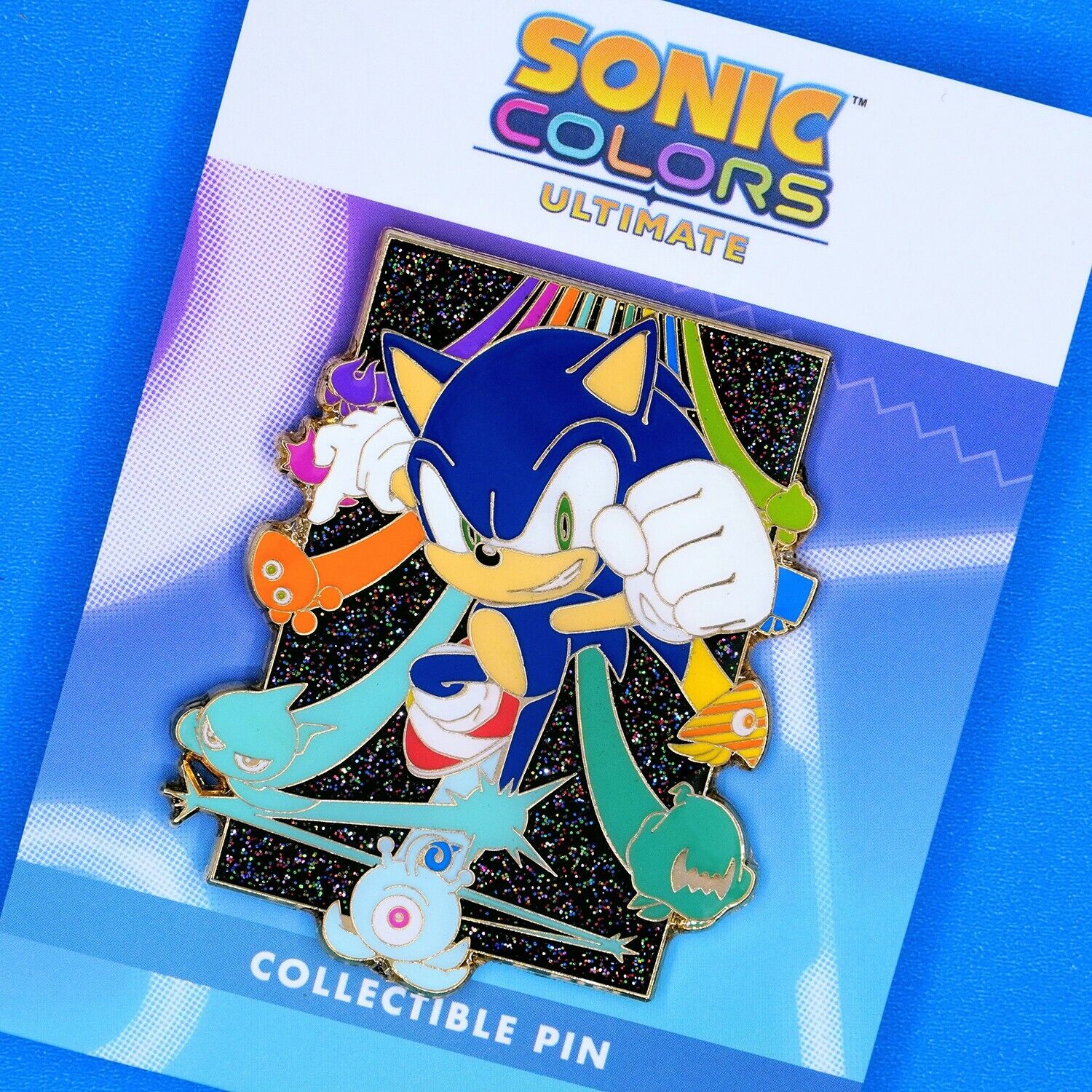 Sonic Colors Ultimate Sonic the Hedgehog & Wisps 2.5 Enamel Pin