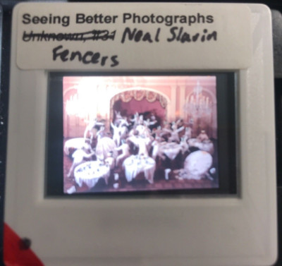 Neal Slavin  Fencers  Photography 35mm Art Slide SBP