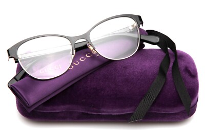 NEW GUCCI GG0718O 002 Black EYEGLASSES GLASSES FRAME 49-17-140 B40 Italy