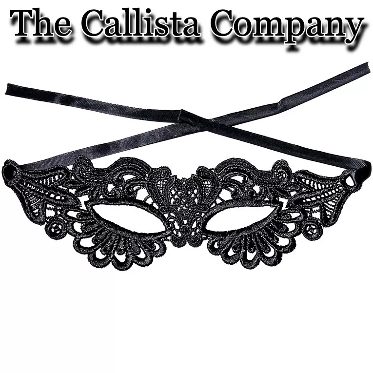 31K+ 已售 CALLISTA CO 面具面具性感黑色刺绣女士蕾丝(OS) — 第 2/3 张图片