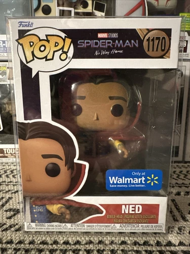 Funko Pop! Marvel Spider-man No Way Home Ned #1170 Walmart w/ Pop Protector A26