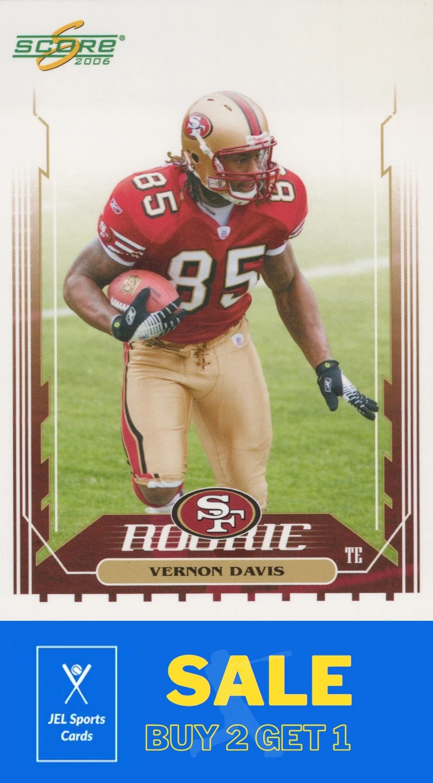 Vernon Davis trading card