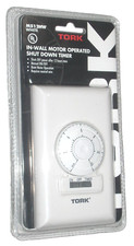 Tork M512HW Light Shut Down Timer Motor Operated White In-Wall Maximum 12 Hrs