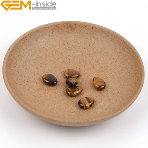 8-10mm Tiger's Eye Teardrop Beads 15" Natural Gemstone Diy Craft Gift Jewellery - Picture 10 of 39