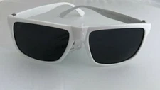 NWT FGX Sunglasses White Square Frame UVA UVB Protection New FG-19