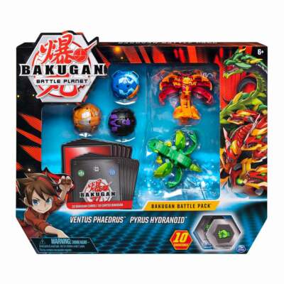 BAKUGAN Battle 5-Pack Ventus PHAEDRUS Pyrus HYDRANOID VICEROX