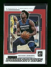 2021-22 Donruss Optic #20 Anthony Edwards Elite Dominators Red #/99